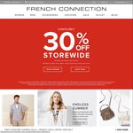 French Connection - 30% off Storewide Online and In Store, Free Shipping