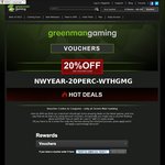 20% off Sitewide @ Green Man Gaming