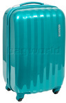 American Tourister Prismo 55cm Hard Case in Turquoise and Black $89.10 @ Bagworld
