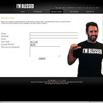 Free 'I'm Blessed' Christian T-Shirt and Water Bottle