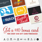 Bonus $10 Gift Card with Purchase of $50 Gift Card @ Urbanpurveyor