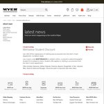 Myer - Menswear Student Discount (10%)