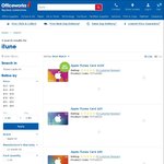 15% off for iTunes Cards at Officeworks - $30, $50, $100 Only