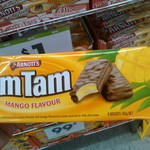 Arnott's Tim Tam Mango Flavour 165g Packets 99c, Twisted Faves Shortbread Cream 250g Mango & Cream $1 @ The Reject Shop