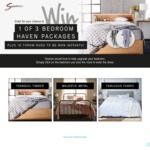 Win 1 of 3 Bedroom Haven Packages Worth Up to $3,485.95 or 1 of 10 Instant Win Linen House Throws from Snooze [Except NT]