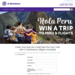 Win an Inca Discovery Tour in Peru Worth Up to $5,000 from G Adventures