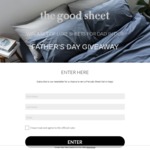 Win a luxury Percale Sheet Set from The Good Sheet for Dad this Father's Day