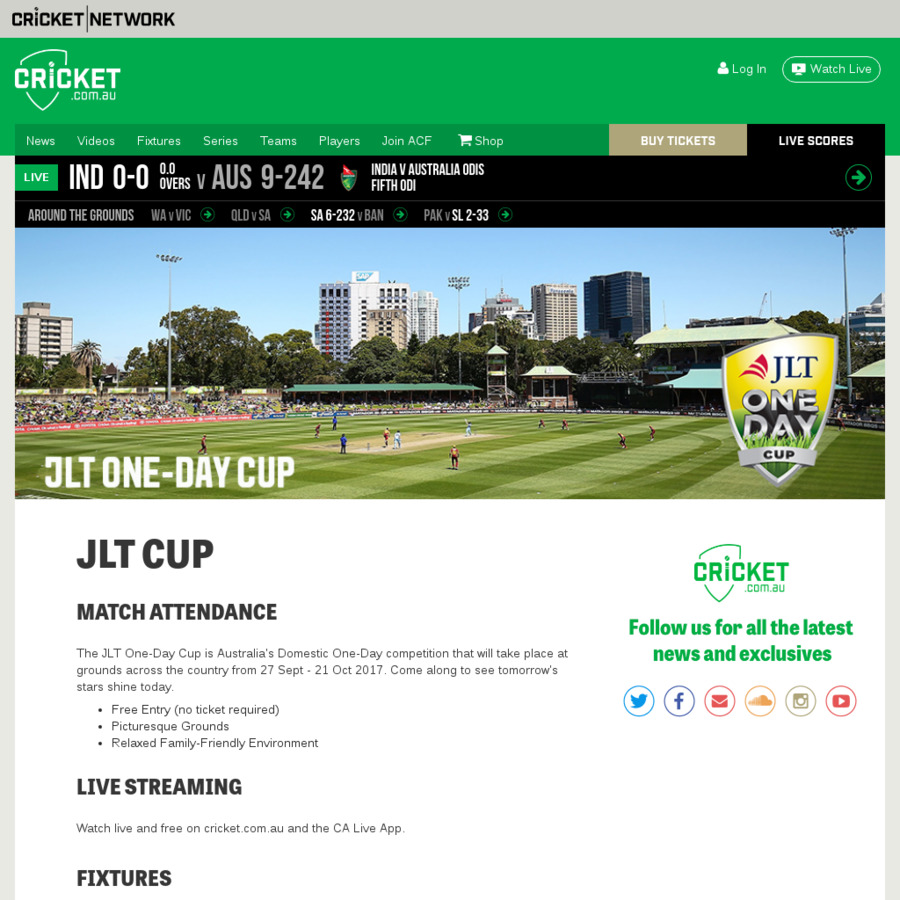 Free Jlt Cup Domestic One Day Cricket Series Entry Persydhob