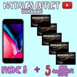 Win an iPhone 8 or One of Five $100 Gift Cards from Natalies Outlet