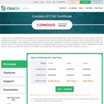 Comodo UCC (Exchange Server) SSL Certificate - Buy @ USD $270 (~AUD $360) for 3 Years @ ClickSSL