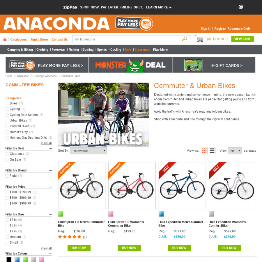 anaconda fluid bike
