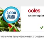 Coles + Flybuys: 2000 Bonus Points (Worth $10) When You Spend $50 at Coles