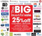 Target - 25% off Cosmetics, Skincare, Fragrance, Haircare, Deodorant etc