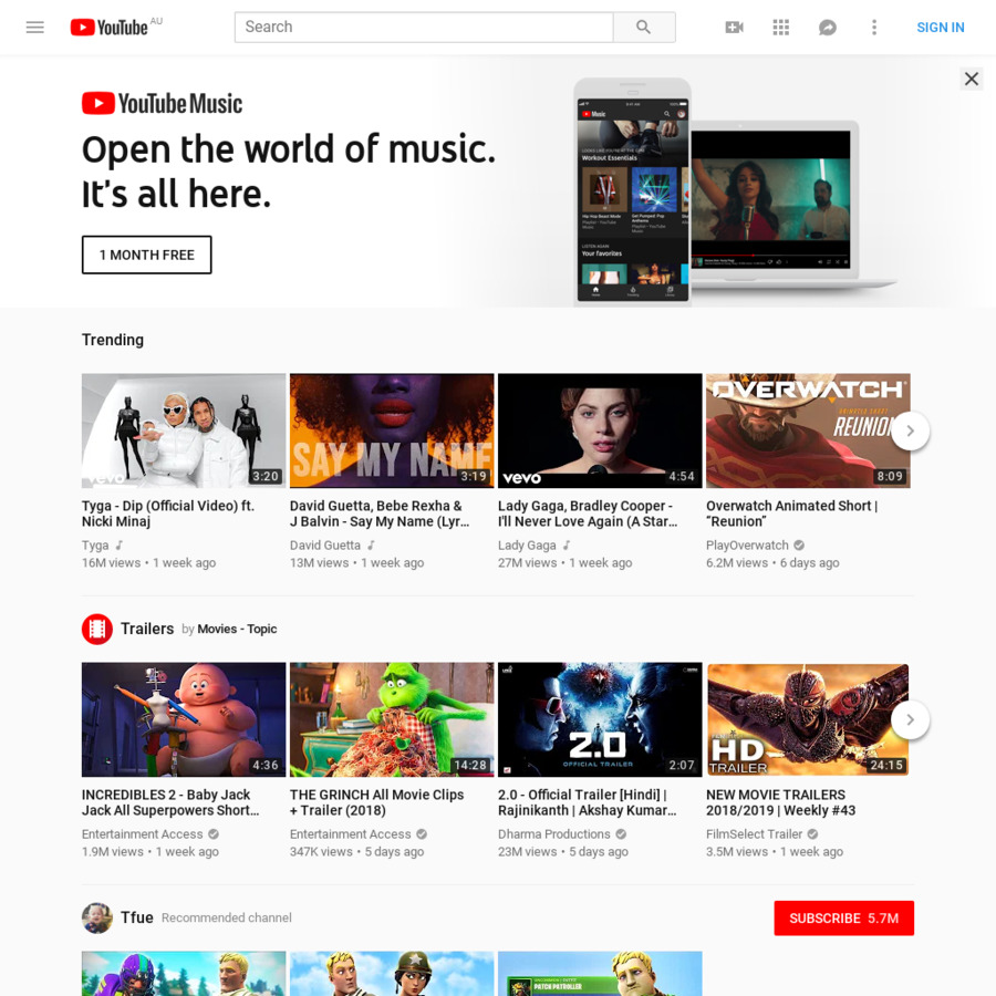 YouTube Premium (AdFree YouTube, YouTube Music, Google Music) for ~A$4. ...