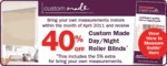 Spotlight 40% Discount on Custom made Roller Blind