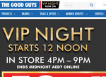10% off VIP Night (Exclusions Apply) @ The Good Guys