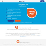 ALDIMobile Family Pack $80/Month - 4 Users - 56GB Data (Unlimited Rollover)