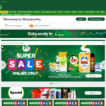 Woolworths 50% off Selected Items - Online Only Super Sale
