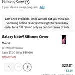 Samsung Galaxy Note 9 + Silicone Cover for $852, Samsung Series 7 65" RU7100 4K UHD TV for $1150 (+Free Delivery) @ Samsung EPP