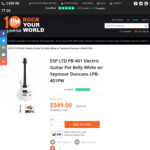 ESP LTD PB-401 Electric Guitar Pot Belly White w/ Seymour Duncans LPB-401PW $549 Delivered @ Belfield Music