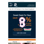 [QLD] 8% off + Free Pack of 4 Original Glazed Krispy Kreme Doughnuts @ Brisbane Airport Parking