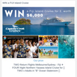 Win a Fiji Island Cruise for 2 Worth $6,000 from Wildiaries