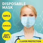 Disposable Mask Medical Surgical Filter Anti PM2.5 Face Respirator 50 Pack $99 Shipped @ After7