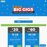 Catch Connect 365 Day Plans: 60GB for $100 (Was $120), 120GB for $120 (Was $150) with Unlimited Talk & Text