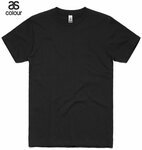 AS Colour Black T-Shirt with Custom Printing Men $17.99 + Delivery @ GOOGOOBARRA