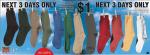 Socks for $1 a pair @ Rivers