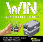 Win 1 of 3 Prizes of a 40L Fridge/Freezer Worth $840 & $200 BWS Voucher from Ironman 4x4