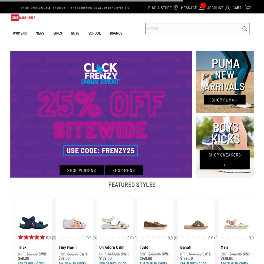online shoe stores with fast shipping