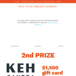 Win a $3900USD Camera or $3000USD Cash from Tony & Chelsea Northrup