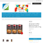 3X Jarrah Coffee Blend Honey & Almond Latte 210g - $7.69 + $9.99 Shipping @ Mega Grocery