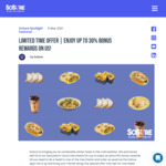 Extra 10% Bonus Rewards (up to 30%) When You Dine at Partnered Restaurants @ Sosure.app