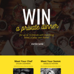 [NSW] Win a Private in Home Dinner Experience for up to 10 Friends + Matching Wines (Worth $2950) from Direct Wine Cellars