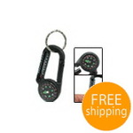 Carabiner with Compass + Thermometer AUD $1.75 Shipped @BestOfferBuy.com