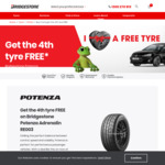 Bridgestone Potenza Adrenalin RE003 Tyres: Buy 3 Get 4th Free @ Bridgestone