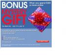 Bonus Mystery Gift when you spend $300 or more @ Officeworks online.