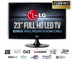 LG M2380D-PT 23Inch Full HD LED TV + HDMI Cable + Wall Mount + Delivery for $269