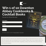 Win 1 of 10 Downton Abbey Cookbooks & Cocktail Books Worth $94.99 from Universal Sony Pictures Home Entertainment