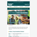[TAS] Free Father's Day Breakfast & Free Trade Merchandise for the Kids @ Bunnings