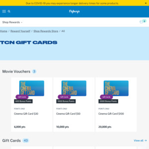 2000 Bonus Flybuys Points with Minimum $100 Officeworks Gift Card Purchase  @ Coles - OzBargain