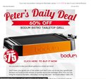Bodum Bistro Electric Grill - $75 + Shipping at Peter's of Kensington. RRP $189