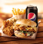 Bonus Zinger Burger with Selected KFC Boxed Meals (Limit 1 Per Order, Participating KFC Stores Only) @ Menulog