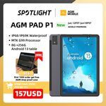 AGM PAD P1 (10.36" 2K, Android 13, 8GB/256GB, IP68, 4G LTE) US$155.85 (~A$230.77) Delivered @ AGM Mobiles Official AliExpress
