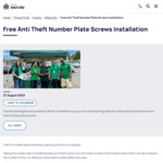 [WA] Free Anti-Theft Number Plate Screws and Installation @ Bunnings, Melville
