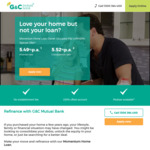 G&C Mutual Bank Momentum Home Loan 5.49% - Includes Offset at no extra cost.