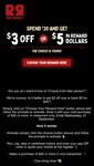 Instant $3 off or $5 Bonus Credit When You Spend at Least $20 in-Restaurant @ Red Rooster (Red Royalty & Activation Required)