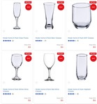 Assorted Glassware 6- or 10-Pack $5 Each (RRP $10, Made In Turkey) + Delivery ($0 C&C + Bonus $5 Voucher) @ Spotlight